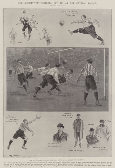 The Association Football Cup Tie at the Crystal Palace by Ralph Cleaver